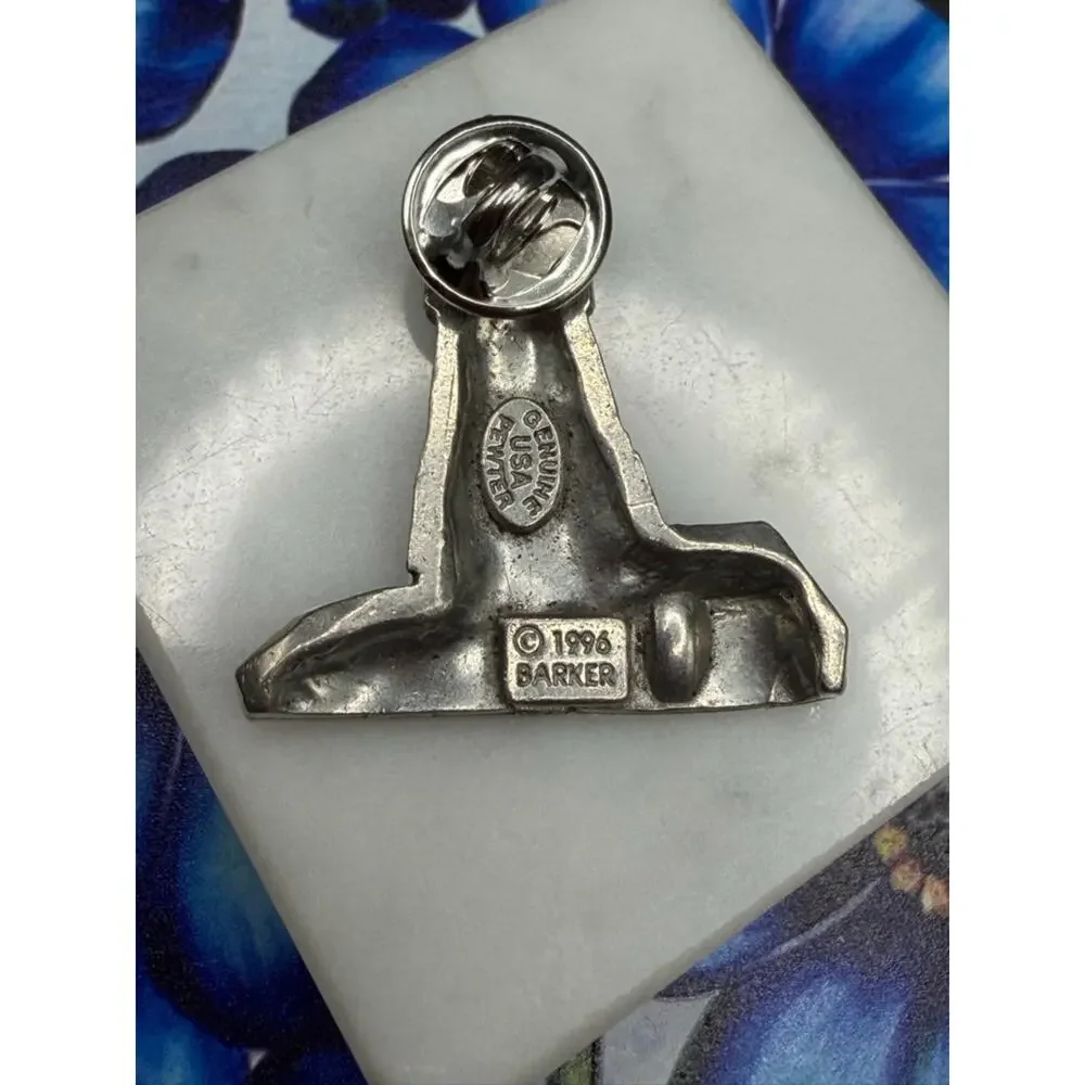 Vintage Lighthouse Pin 1996 Barker Genuine USA Pewter #E429